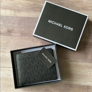 NWT Jet set Michael Kors Men’s BILLFOLD WALLET